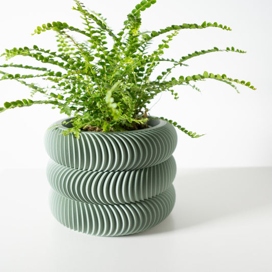 The Maro - Stylish 3D Printed Planter with Organic Texture