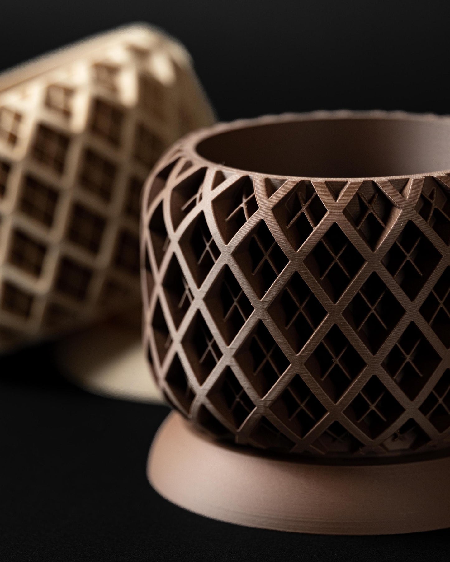 The Torio - Unique Geometric 3D Printed Planter with Drainage