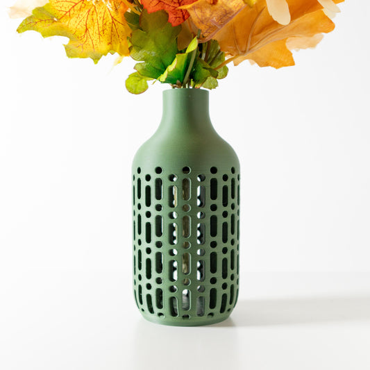 The Rako - Elegant 3D Printed Vase with Contemporary Perforated Design