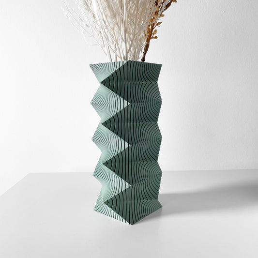 The Anio - Artistic 3D Printed Vase with Dynamic Wave Design