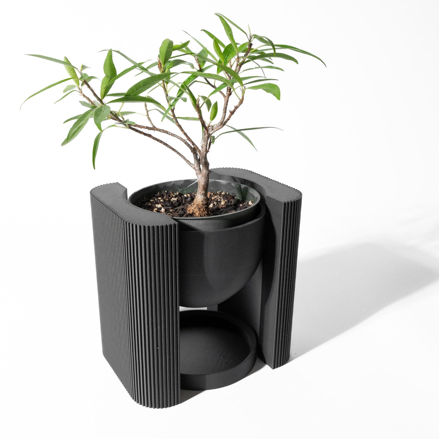 The Avor - Contemporary 3D Printed Planter with Drainage Solution