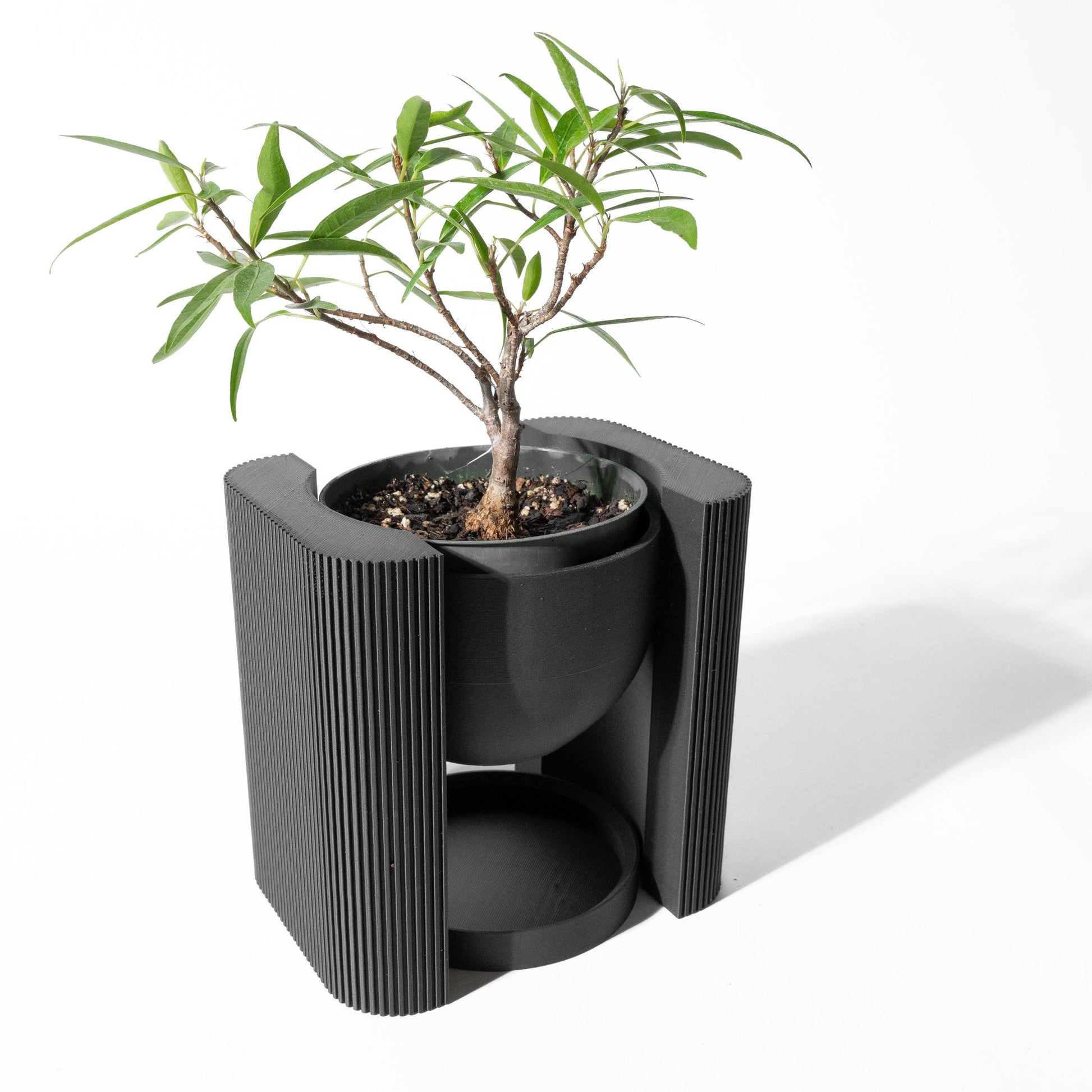 The Avor - Contemporary 3D Printed Planter with Drainage Solution