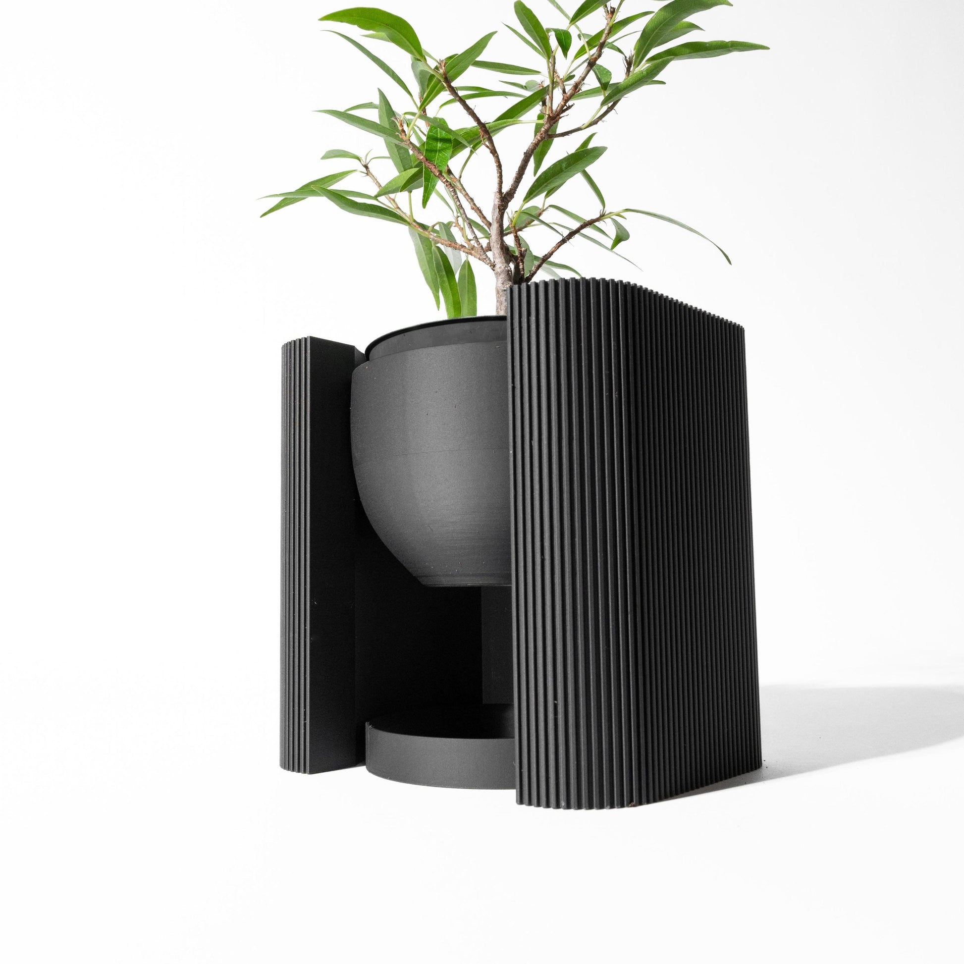 The Avor - Contemporary 3D Printed Planter with Drainage Solution